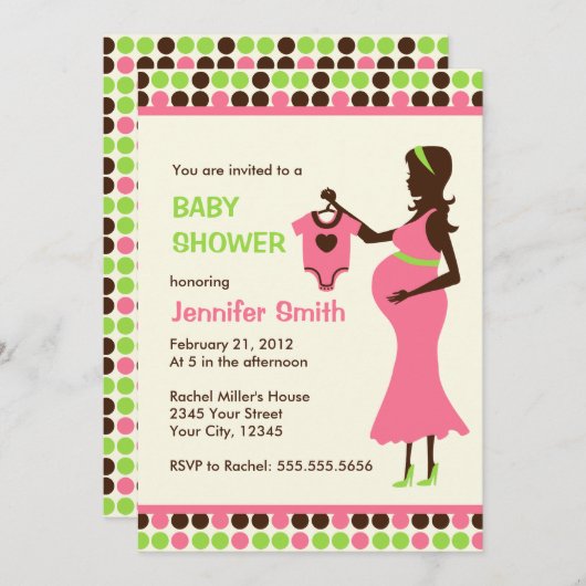 Kinderdusche Einladung (Vorne/Hinten)