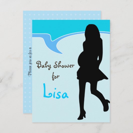 Kinderdusche Einladung (Vorne/Hinten)