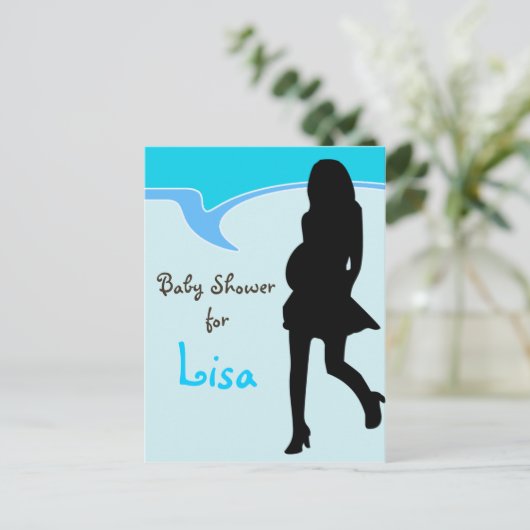 Kinderdusche Einladung (Stehend Vorderseite)