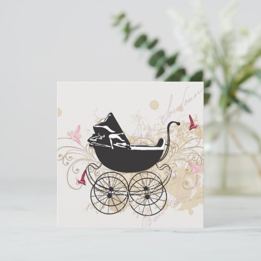 Kinderdusche Einladung (Stehend Vorderseite)