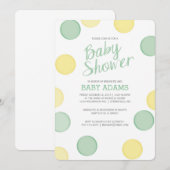 Kinderdusche Einladung| Babyblasen neutral Einladung (Vorne/Hinten)