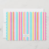 Kinderdusche Einladung Blue Boy (Rückseite)