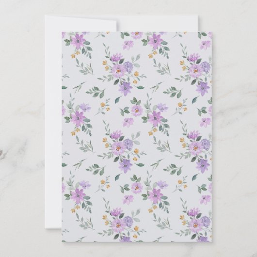 Kinderdusche Einladung | Einladung (Rückseite)