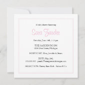 Kinderdusche Einladung - Fahrrad- und Babytragen (Rückseite)