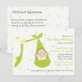 Kinderdusche Einladung für Baby Gender UnknownStor (Vorne/Hinten)