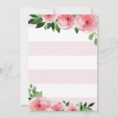 Kinderdusche Einladung für ein Mädchen (Rückseite)