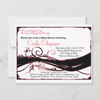 Kinderdusche Einladung für Mädchen