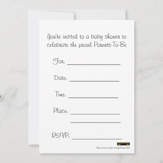 Kinderdusche Einladung für Mädchen mit Fußabdrücke (Rückseite)