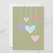 Kinderdusche Einladung für Mädchen oder Jungen (Rückseite)