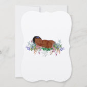 Kinderdusche Einladung Geburt Blume Juli Larkspur (Rückseite)