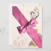 Kinderdusche Einladung in hellen Farben (Rückseite)