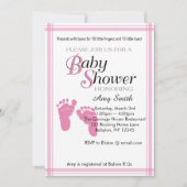 Kinderdusche Einladung - Mädchen (Vorderseite)