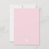 Kinderdusche Einladung mit Gold-Seepferd (Rückseite)