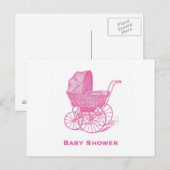 Kinderdusche Einladung Postkarte (Vorne/Hinten)