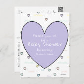 Kinderdusche Einladung Postkarte HAMbyWG (Vorne/Hinten)