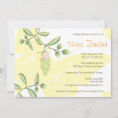 Kinderdusche Einladung - Schmetterling (Vorderseite)