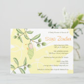 Kinderdusche Einladung - Schmetterling (Stehend Vorderseite)