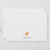 Kinderdusche Einladung - Schmetterling (Rückseite)