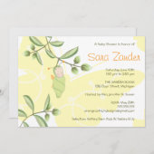 Kinderdusche Einladung - Schmetterling (Vorne/Hinten)