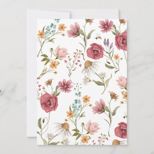 Kinderdusche Einladung Wasserfarben (Rückseite)