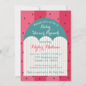 Kinderdusche Einladung "Watermelon Umbrella" (Vorderseite)