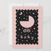 Kinderdusche Einladungen für Mädchen (Vorderseite)