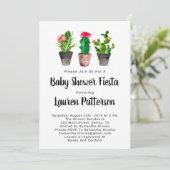 Kinderdusche, Fiesta Einladung (Stehend Vorderseite)