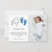 Kinderdusche-Foto Dankeskarte (Vorderseite)