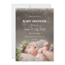 Kinderdusche Foto Einladung