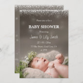 Kinderdusche Foto Einladung (Vorne/Hinten)