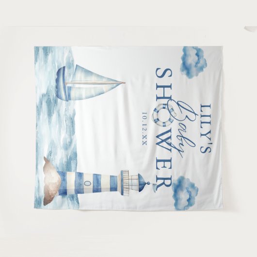 Kinderdusche Foto Hintergrund Wandteppich (Vorderseite (Horizontal))