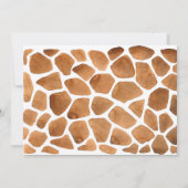 Kinderdusche für afrikanische Tiere - Einladung (Rückseite)