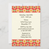 Kinderdusche für Blume und Pferde Einladung für Mä (Rückseite)