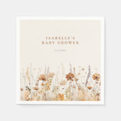 Kinderdusche für die Wildblume im Herbst Serviette (Vorderseite)