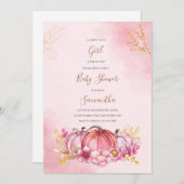 Kinderdusche für Mädchen Einladung (Vorne/Hinten)