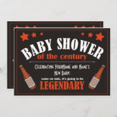 Kinderdusche für Männer Einladung (Vorne/Hinten)