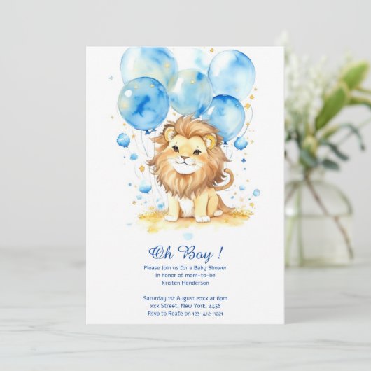 Kinderdusche für Wasserfarben Einladung (Stehend Vorderseite)