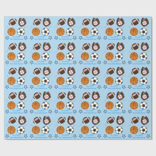 Kinderdusche Geschenkpapier (Flach)