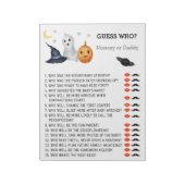 Kinderdusche Halloween Ghost Guess Who Notizblock (Rotiert)