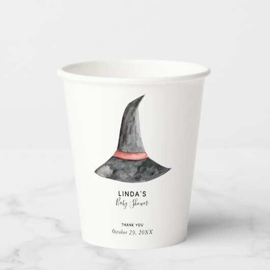 Kinderdusche Halloween Herbst Niedlich Einfach Pappbecher (Vorderseite)