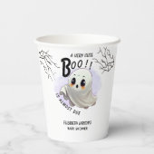 Kinderdusche Halloween Thema Niedliches Party Pappbecher (Rückseite)