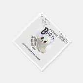 Kinderdusche Halloween Thema Niedliches Party Serviette (Ecke)