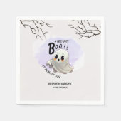 Kinderdusche Halloween Thema Niedliches Party Serviette (Vorderseite)
