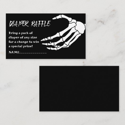 Kinderdusche Halloween-Windeln Begleitkarte (Vorne/Hinten)