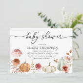 Kinderdusche Herbstdusche Einladung (Stehend Vorderseite)