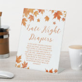 Kinderdusche im Herbst Späte Night Diapers Party G Sockelschild (In SItu)