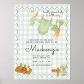 Kinderdusche im lokalen Anbau - Begrüßungszeichen Poster (Vorne)