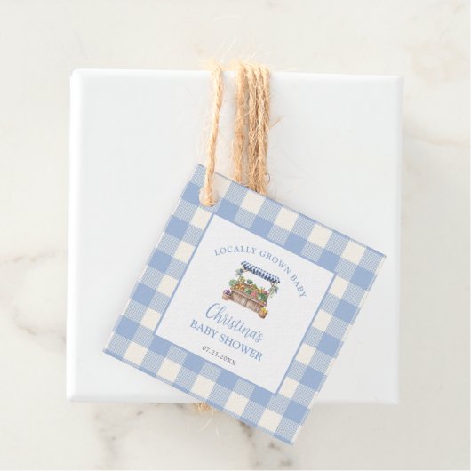 Kinderdusche in der Umgebung Geschenkanhänger (Beispiel)