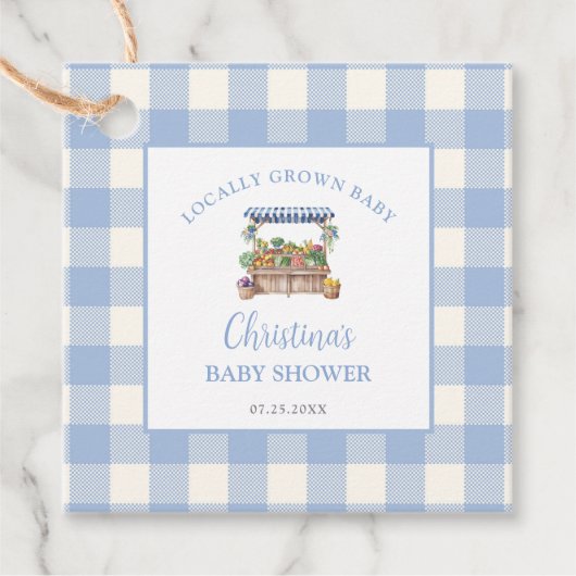 Kinderdusche in der Umgebung Geschenkanhänger (Vorderseite)