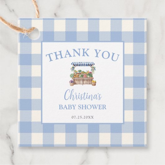 Kinderdusche in der Umgebung Geschenkanhänger (Vorderseite)